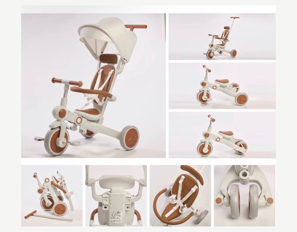 Tri-cycle Nodle A7 white-pink