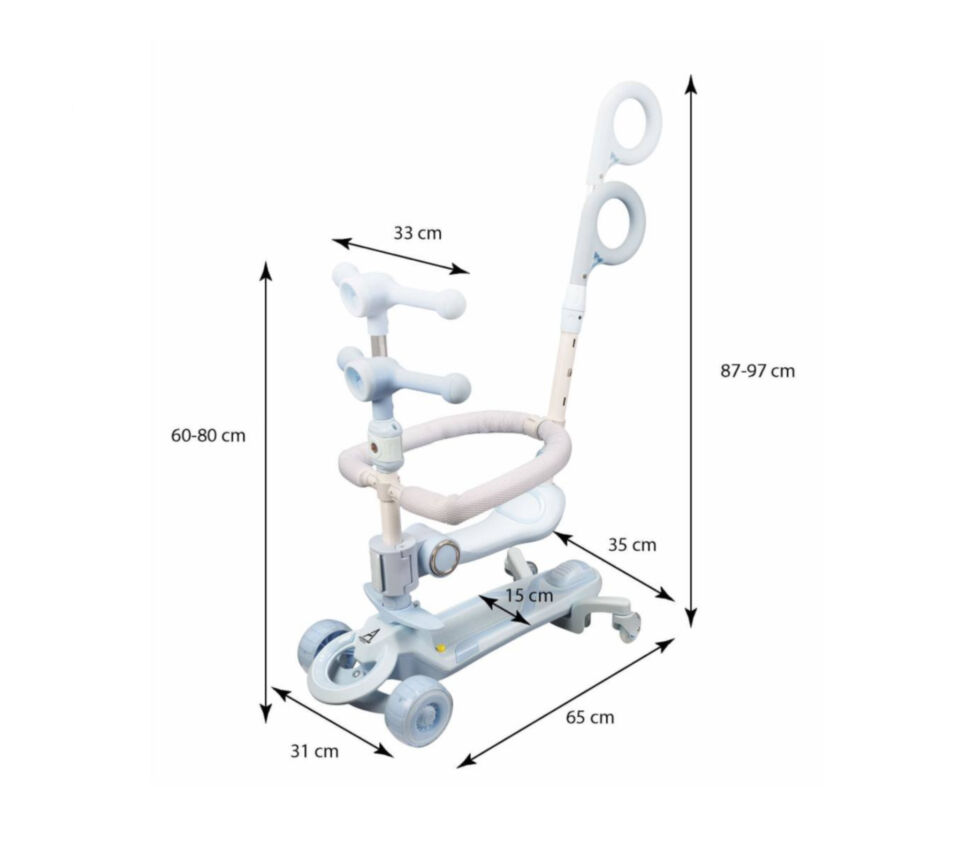 Самокат CITY LINE 4in1 Baby Care 388