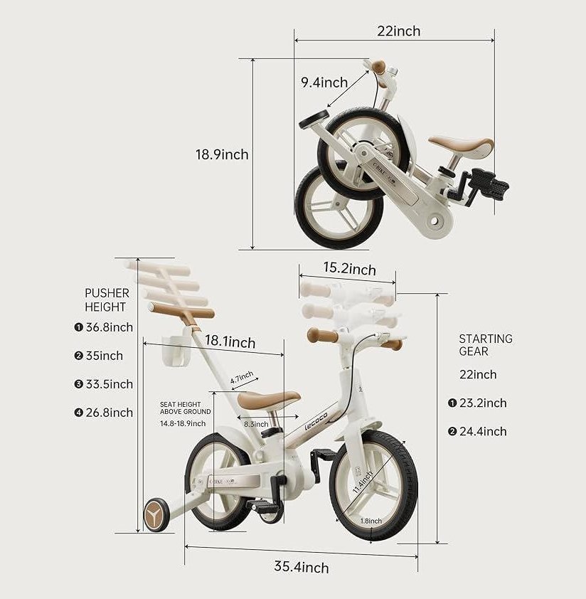 Велосипед трансформер 6in1 Strider white