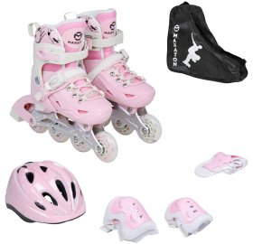 Набор Ролики Vega M(35-38) pink