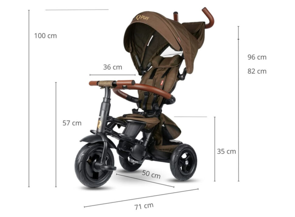 Беговел Tri-cycle RITO DELUXE Brown