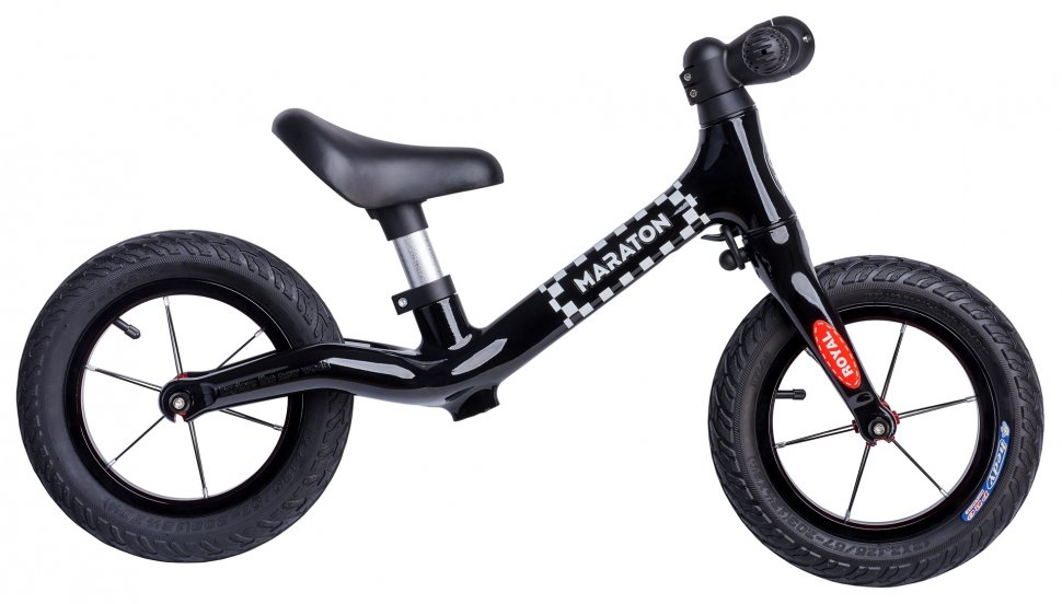 Легкий Карбоновый Беговел Maraton Royal Black