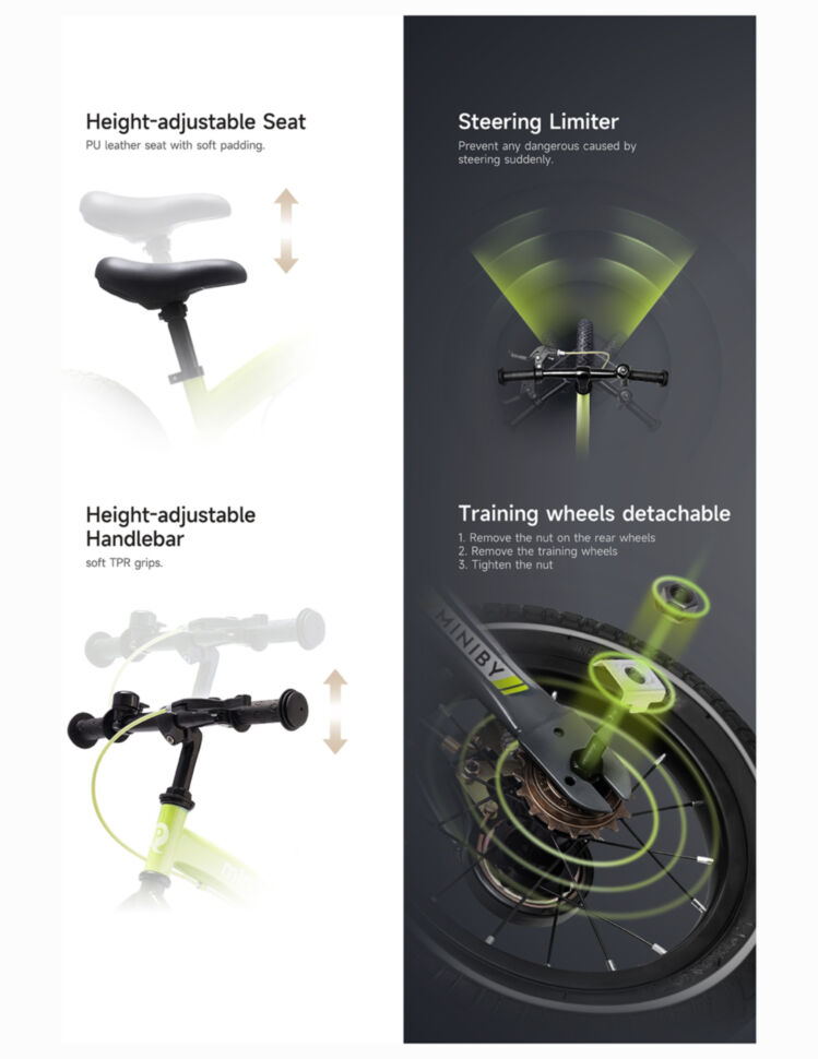 Велосипед 3in1 Maraton MINIBY Solid grey 7339