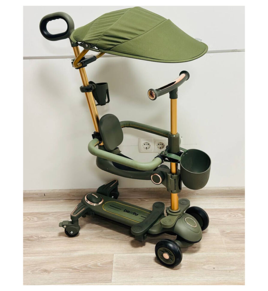 Kids scooter 4in1 8028 olive