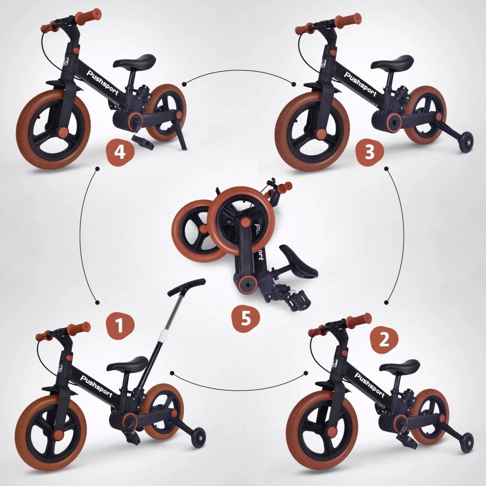 Велосипед PUSH SPORT M10 coffee