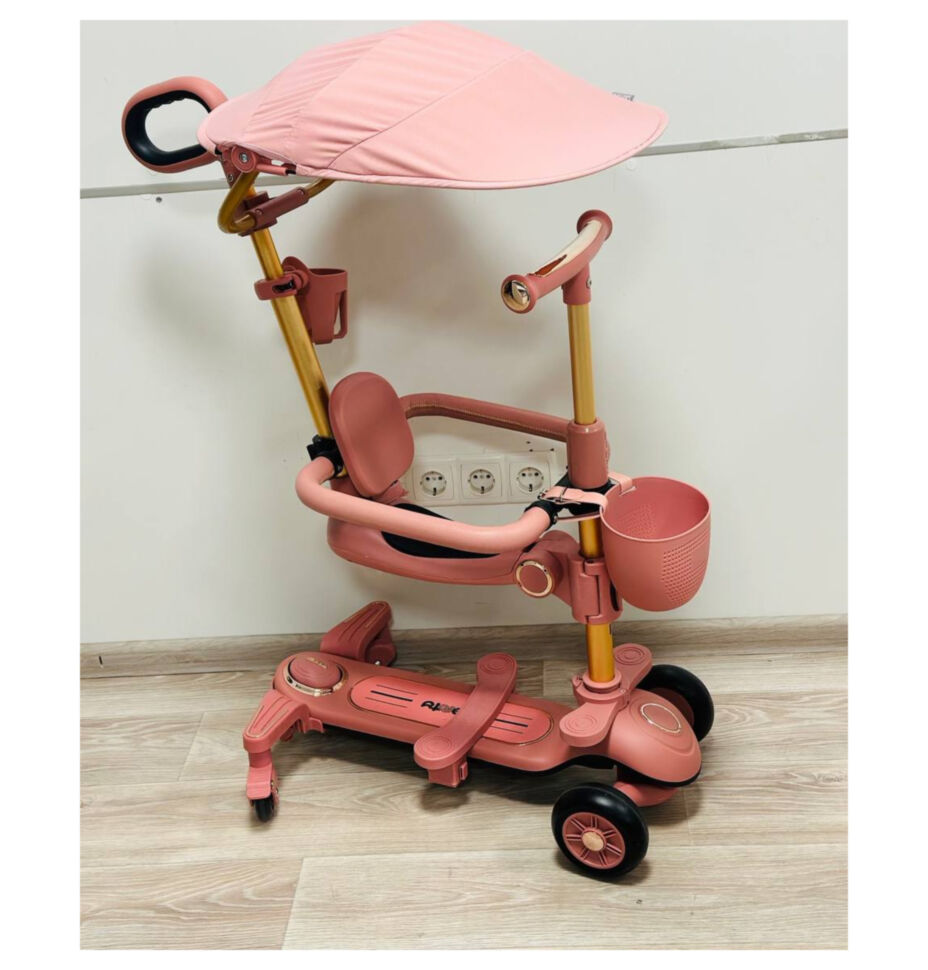 Детский самокат 4in1 8028 pink