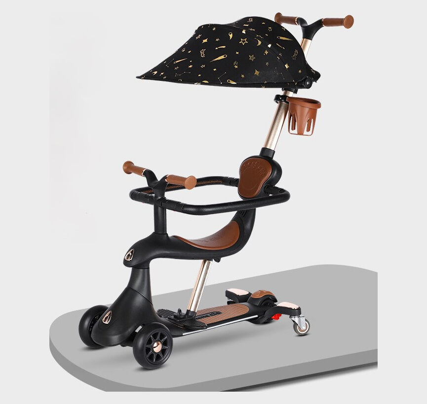 Children's scooter 4in1 M7-10 Chocolate