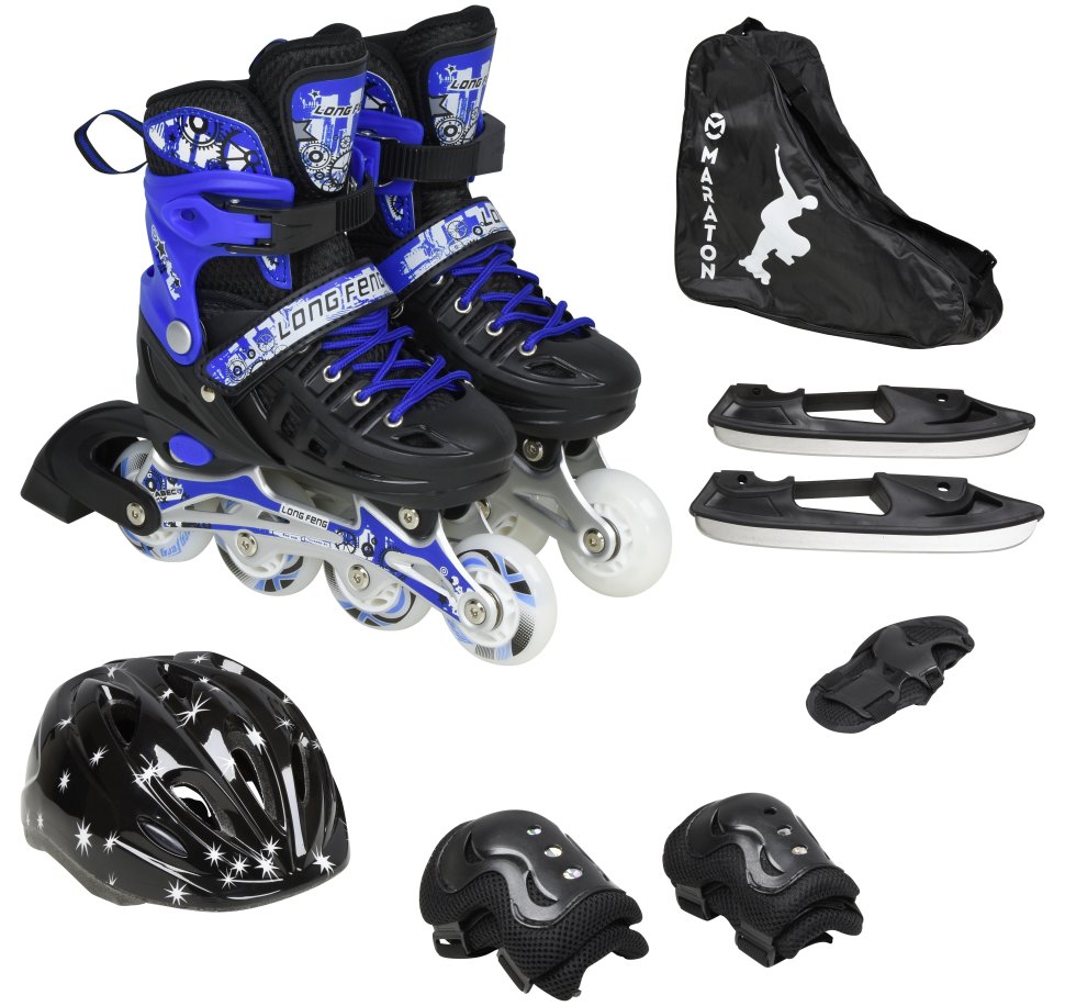 Набор 2in1 Maraton Ice S (31-34) blue