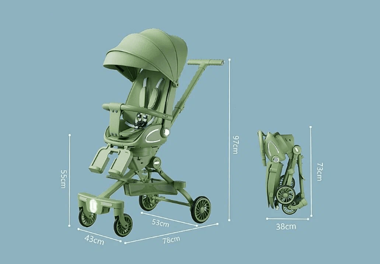 Дитячий візочок-трансформер 2in1 M2-2 Авокадо