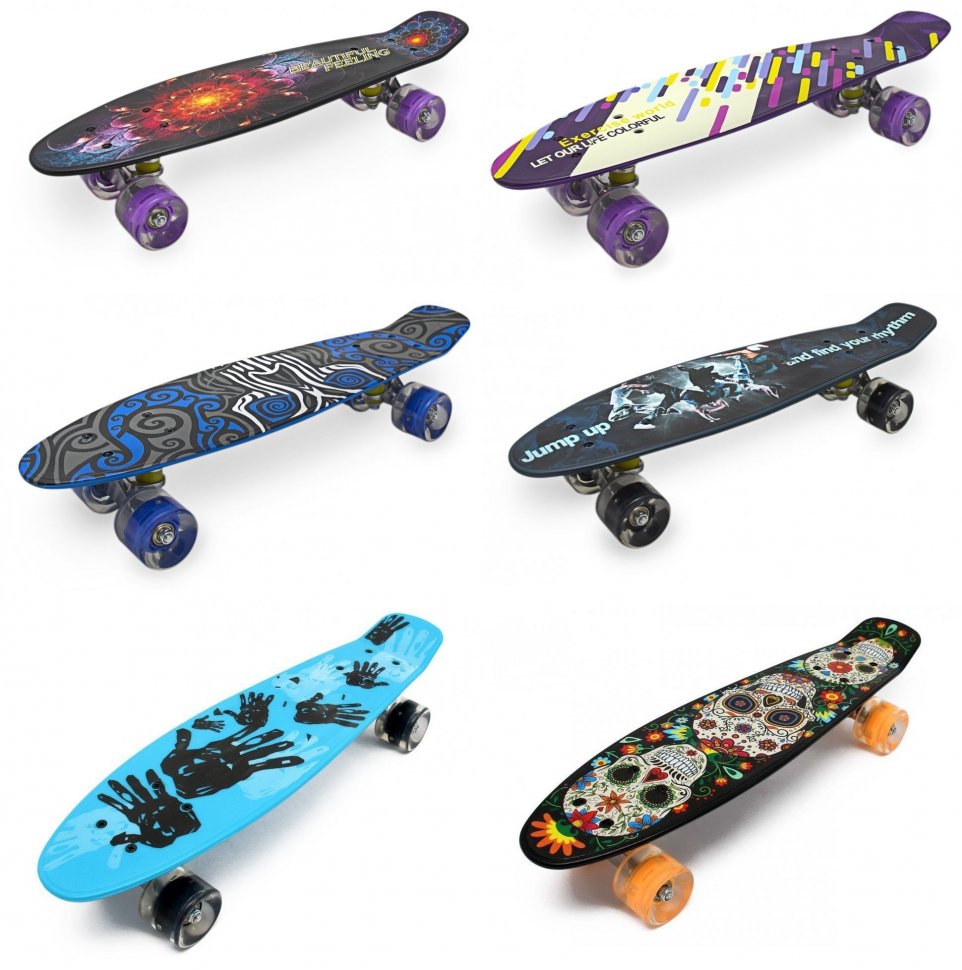 Пенниборд Maraton ALFA светящиеся колеса