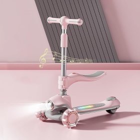 Детский самокат 2in1 K603 pink
