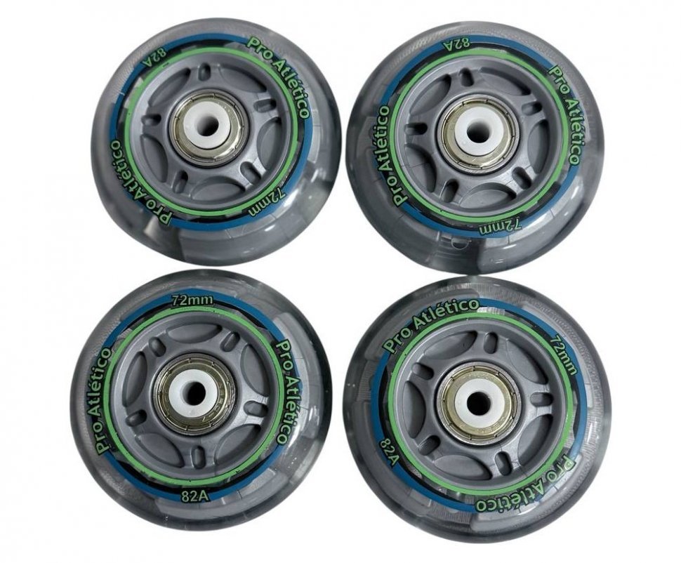 Колеса для роликов. Набор 8 шт green