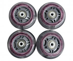 Колеса для роликов. Набор 8 шт pink