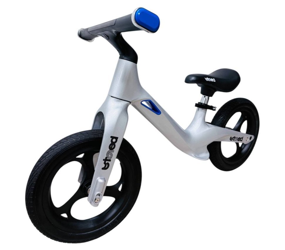 Беговел Marco 12" white metallic